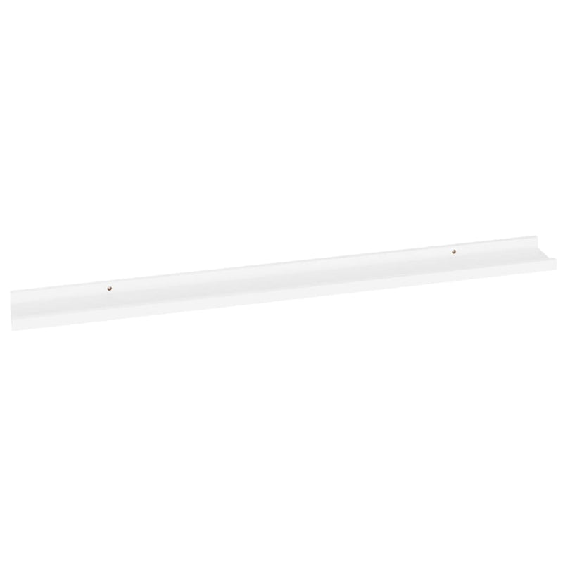 Wall Shelves 2 pcs White 100x9x3 cm