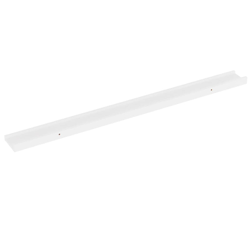 Wall Shelves 2 pcs White 100x9x3 cm