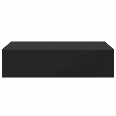 Wall-mounted Drawer Shelves 2 pcs Black 40x23.5x10cm MDF