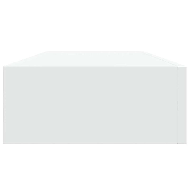 Wall-mounted Drawer Shelves 2 pcs White 60x23.5x10cm MDF