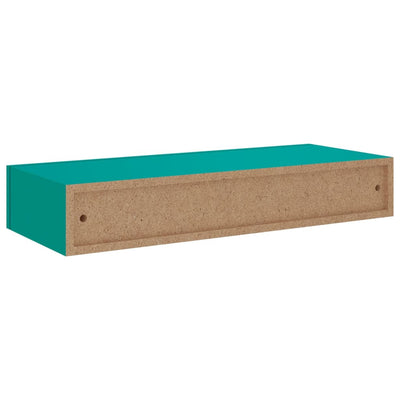 Wall-mounted Drawer Shelf Blue 60x23.5x10cm MDF