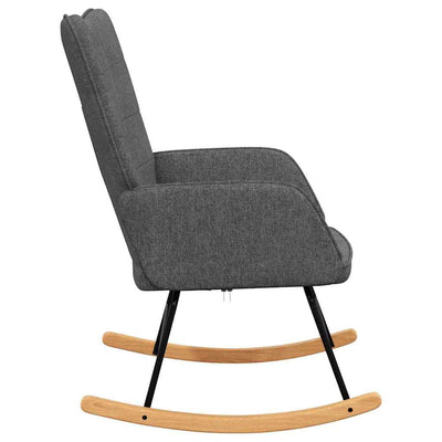 Rocking Chair Dark Grey Fabric