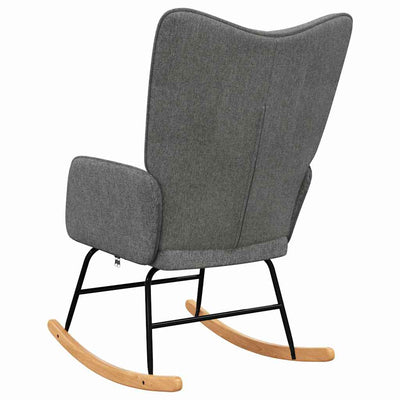 Rocking Chair Dark Grey Fabric