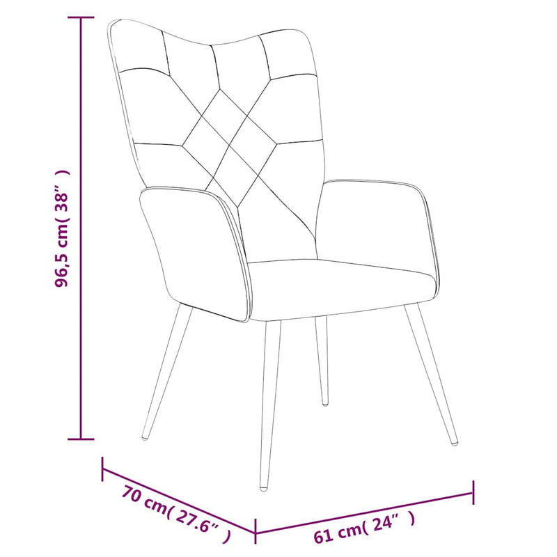 Relaxing Chair with a Stool Patchwork Fabric