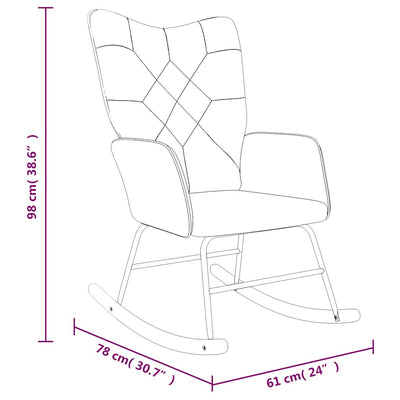 Rocking Chair Patchwork Fabric