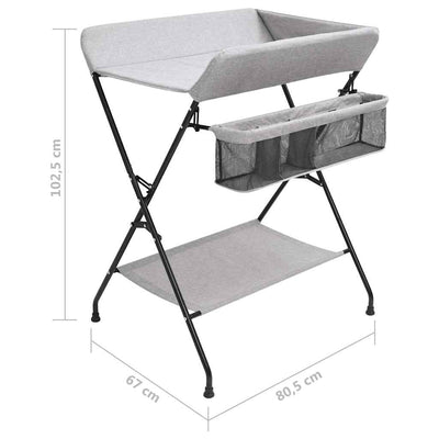 Changing Table Light Grey Iron