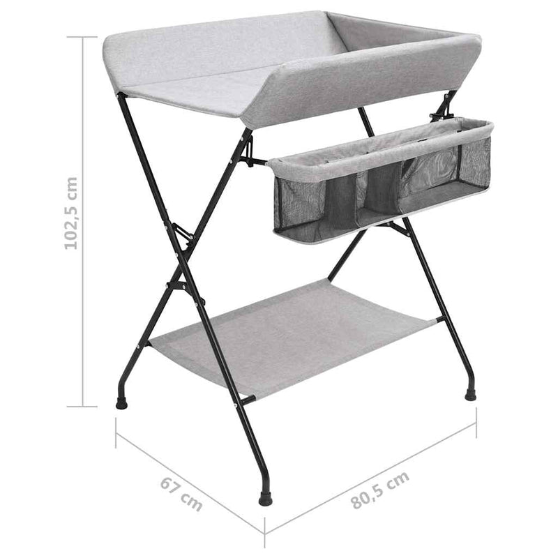 Changing Table Light Grey Iron