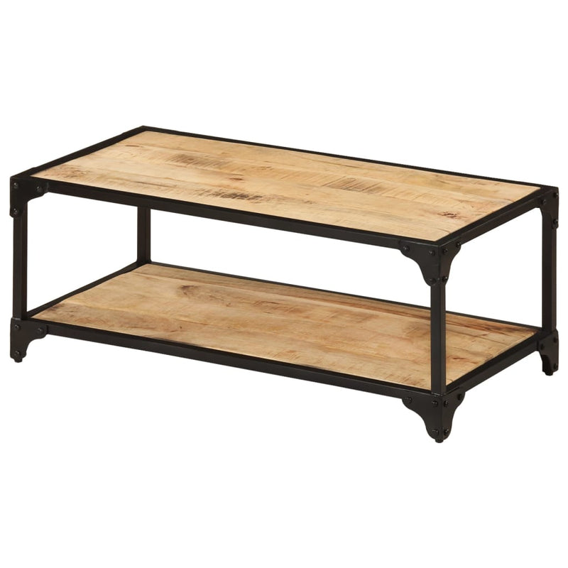 Coffee Table 90x45x35 cm Solid Rough Mango Wood