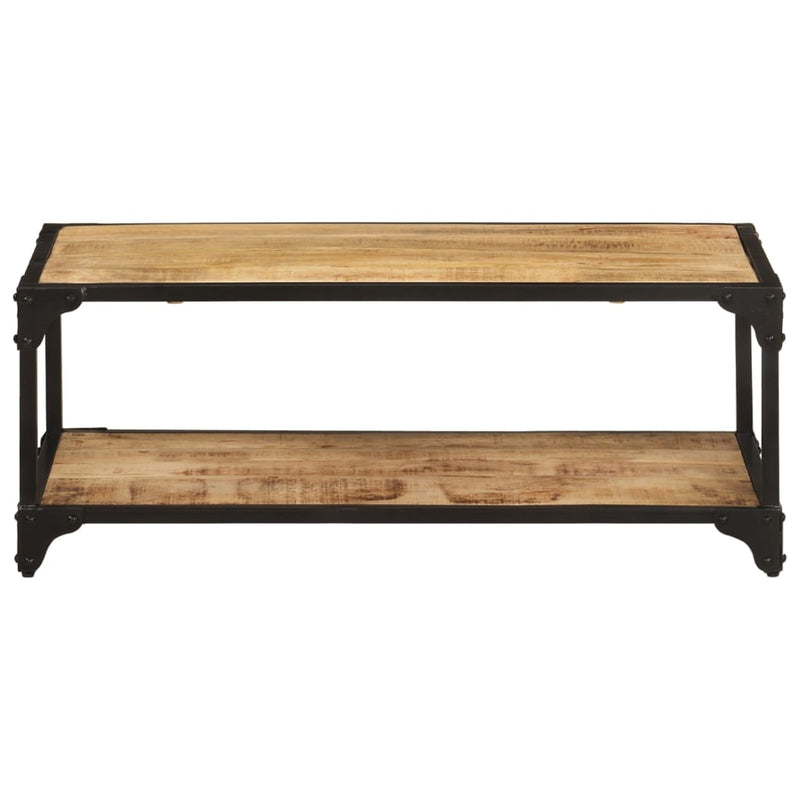 Coffee Table 90x45x35 cm Solid Rough Mango Wood