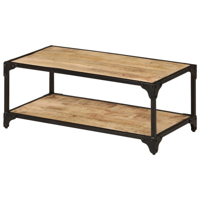 Coffee Table 90x45x35 cm Solid Rough Mango Wood