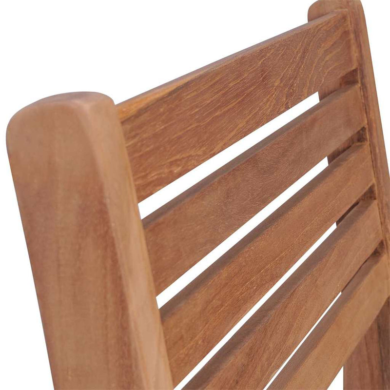 Stackable Garden Chairs with Cushions 6 pcs Solid Teak Wood