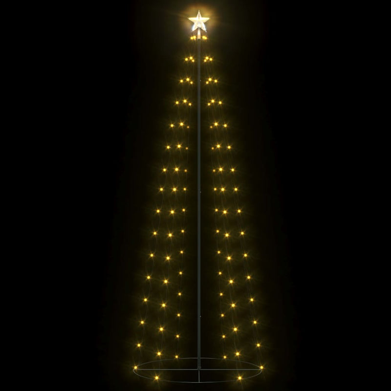 Christmas Cone Tree 100 Warm White LEDs Decoration 70x180 cm