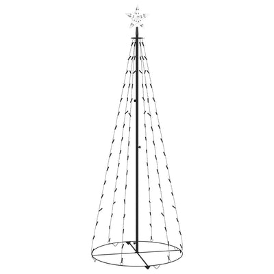 Christmas Cone Tree Cold White 100 LEDs Decoration 70x180 cm