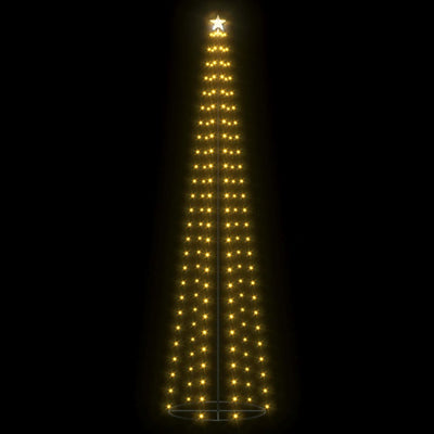 Christmas Cone Tree 136 Warm White LEDs Decoration 70x240 cm