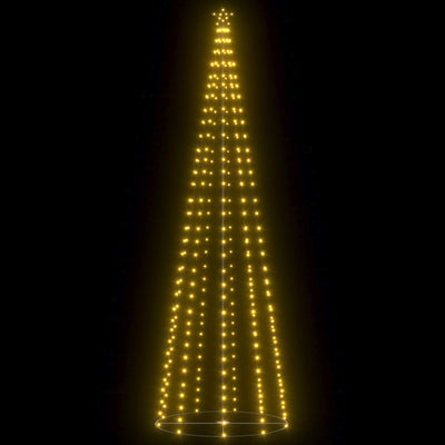 Christmas Cone Tree 330 Warm White LEDs Decoration 100x300 cm