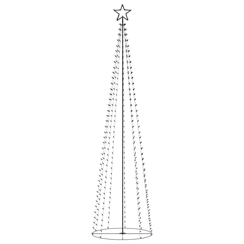 Christmas Cone Tree 400 Warm White LEDs Decoration 100x360 cm