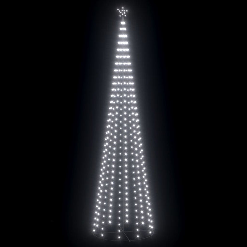 Christmas Cone Tree 752 Cold White LEDs Decoration 160x500 cm