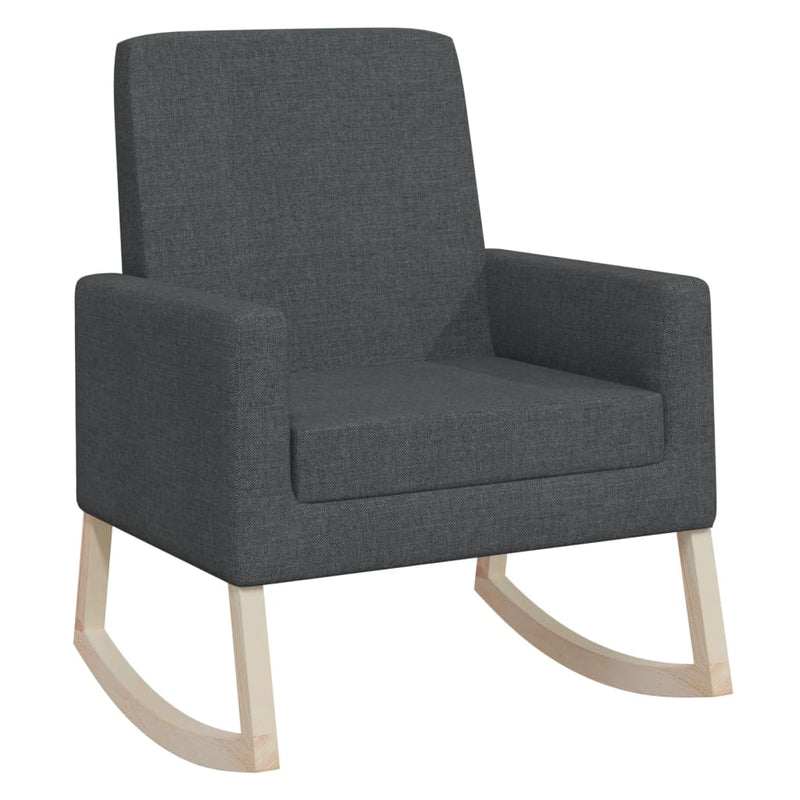 Rocking Chair Dark Grey Fabric