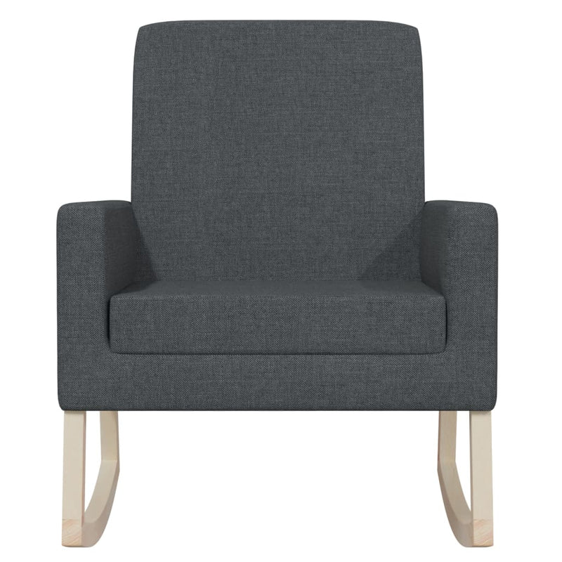 Rocking Chair Dark Grey Fabric