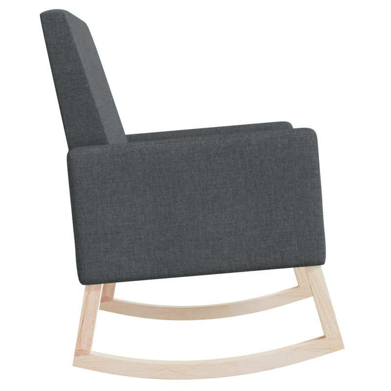 Rocking Chair Dark Grey Fabric