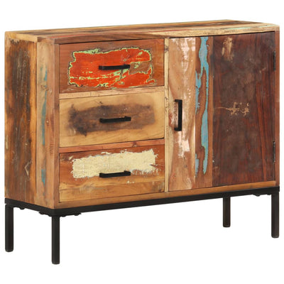 Sideboard 88x30x73 cm Solid Reclaimed  Wood