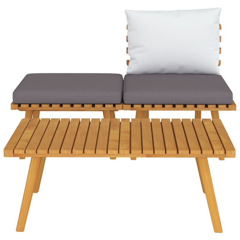 3 Piece Garden Lounge Set with Cushions Solid Acacia Wood