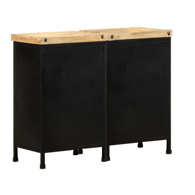 Sideboard with 6 Drawers Rough Mango Wood