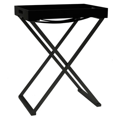 Folding Table Black 48x34x61 cm MDF