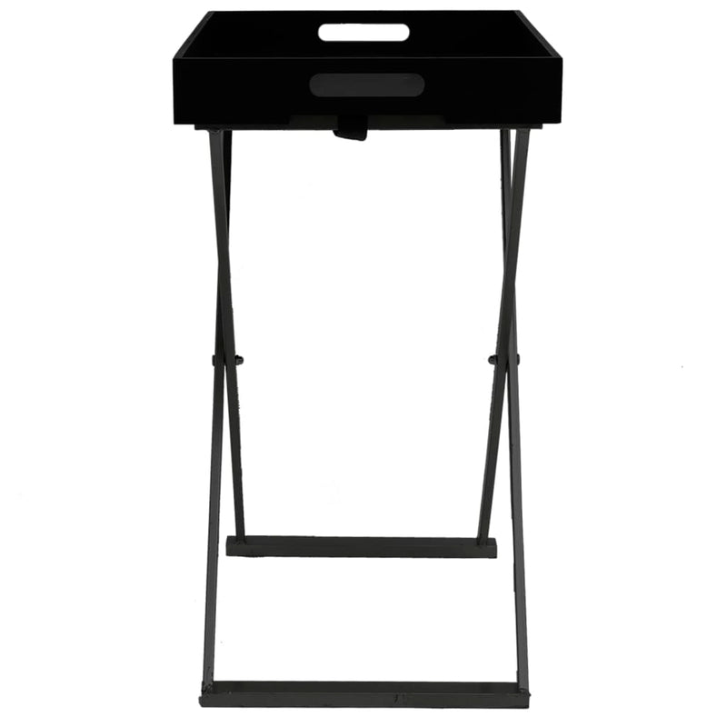 Folding Table Black 48x34x61 cm MDF