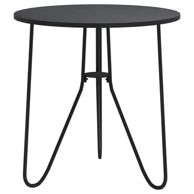 Tea Table Black 48 cm MDF and Iron