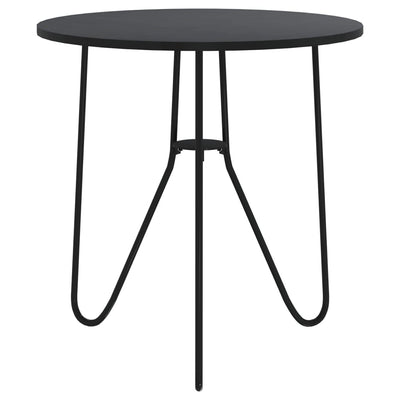 Tea Table Black 48 cm MDF and Iron