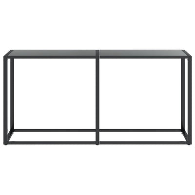 Console Table Black 160x35x75.5cm Tempered Glass