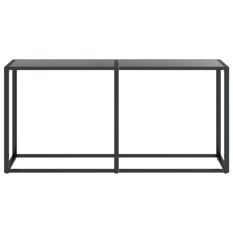 Console Table Black 160x35x75.5cm Tempered Glass