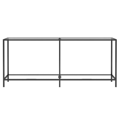 Console Table Transparent 180x35x75.5 cm Tempered Glass