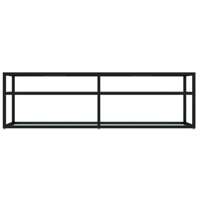 TV Cabinet White Marble 140x40x40.5 cm Tempered Glass