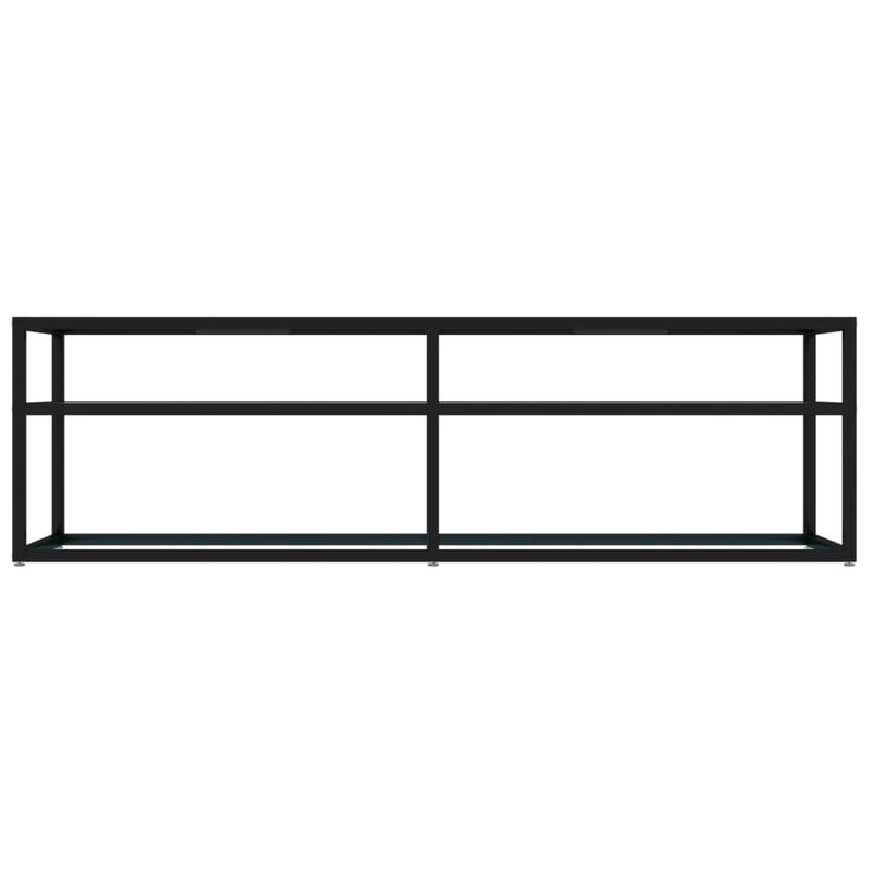 TV Cabinet White Marble 140x40x40.5 cm Tempered Glass