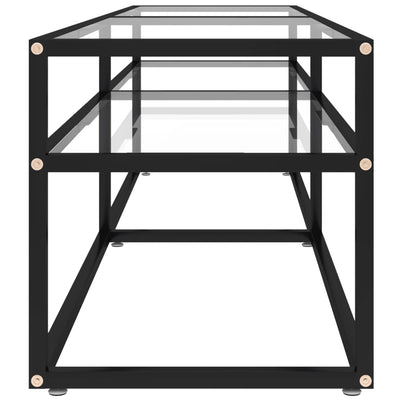 TV Cabinet Transparent 160x40x40.5 cm Tempered Glass