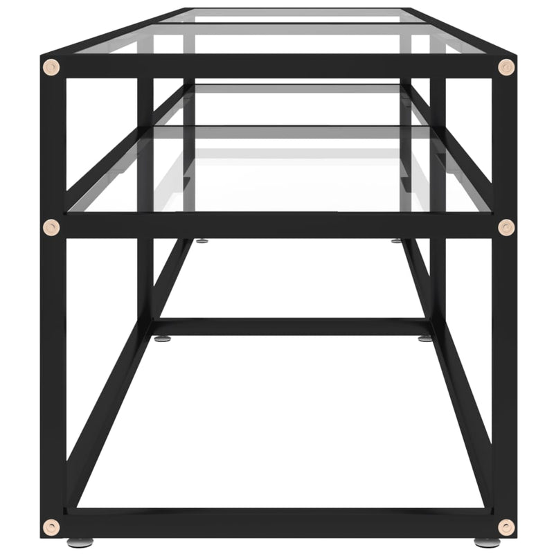 TV Cabinet Transparent 160x40x40.5 cm Tempered Glass