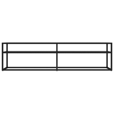 TV Cabinet Black 160x40x40.5 cm Tempered Glass