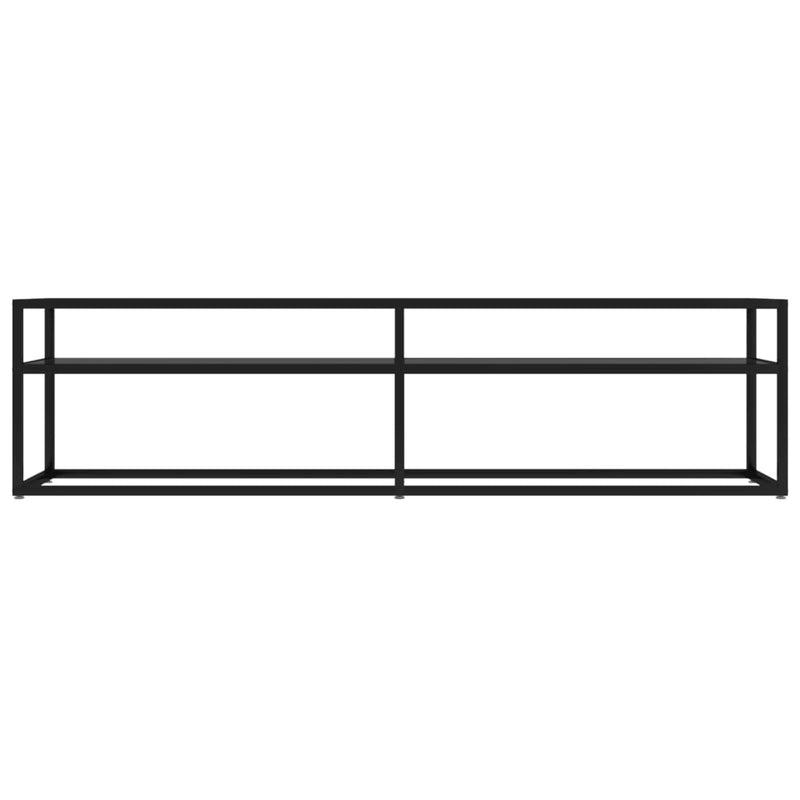 TV Cabinet Black 160x40x40.5 cm Tempered Glass