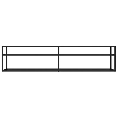 TV Cabinet Black 180x40x40.5 cm Tempered Glass