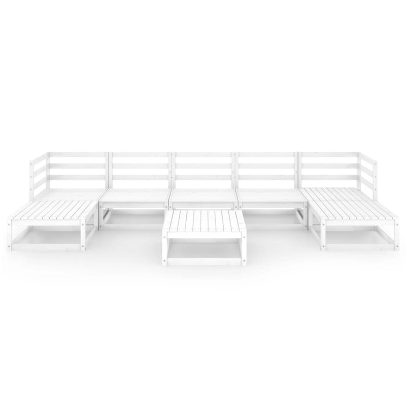 8 Piece Garden Lounge Set Solid Pinewood