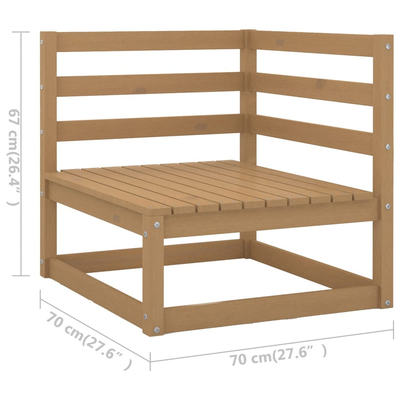 6 Piece Garden Lounge Set with Cushions Solid Pinewood