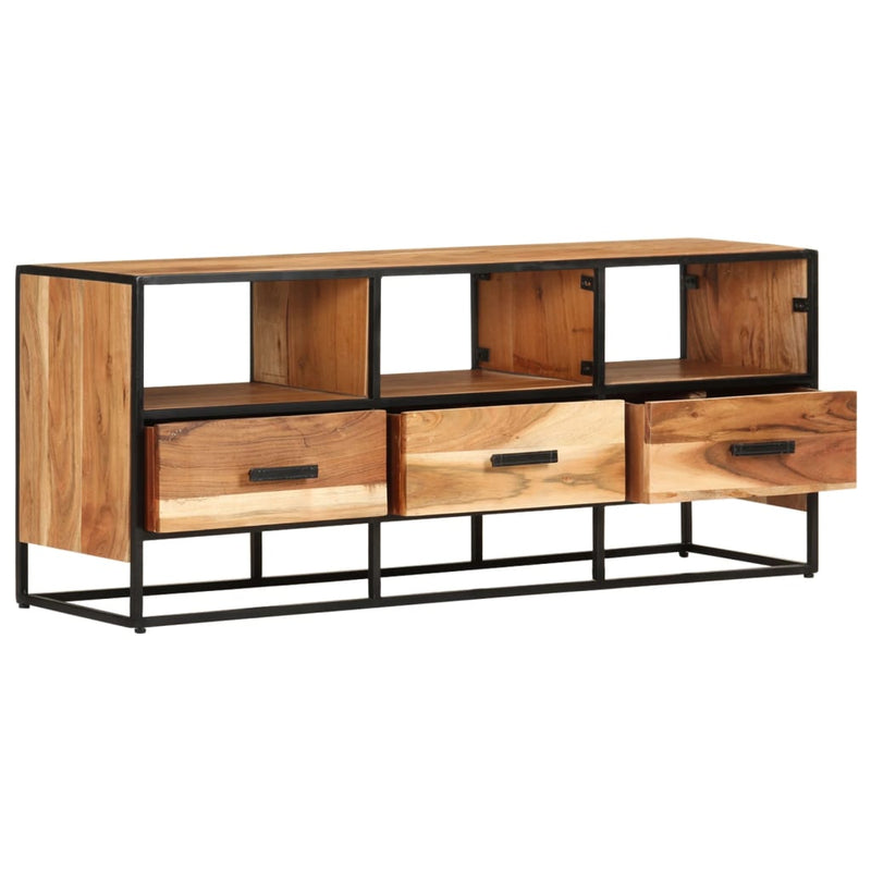 TV Cabinet 110x30x45 cm Solid Acacia Wood