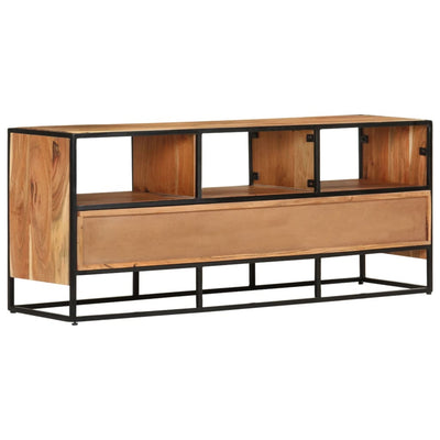 TV Cabinet 110x30x45 cm Solid Acacia Wood