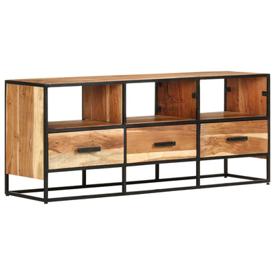 TV Cabinet 110x30x45 cm Solid Acacia Wood