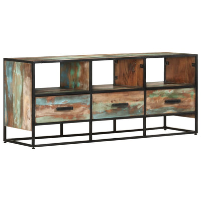 TV Cabinet 110x30x45 cm Solid Reclaimed Wood