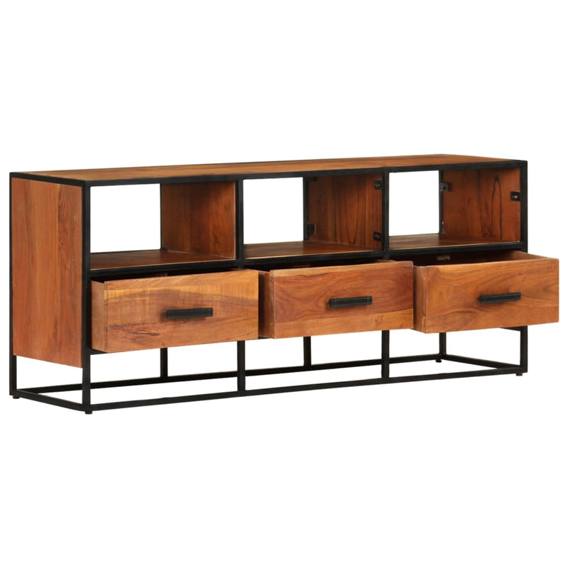 TV Cabinet 110x30x45 cm Solid Acacia Wood