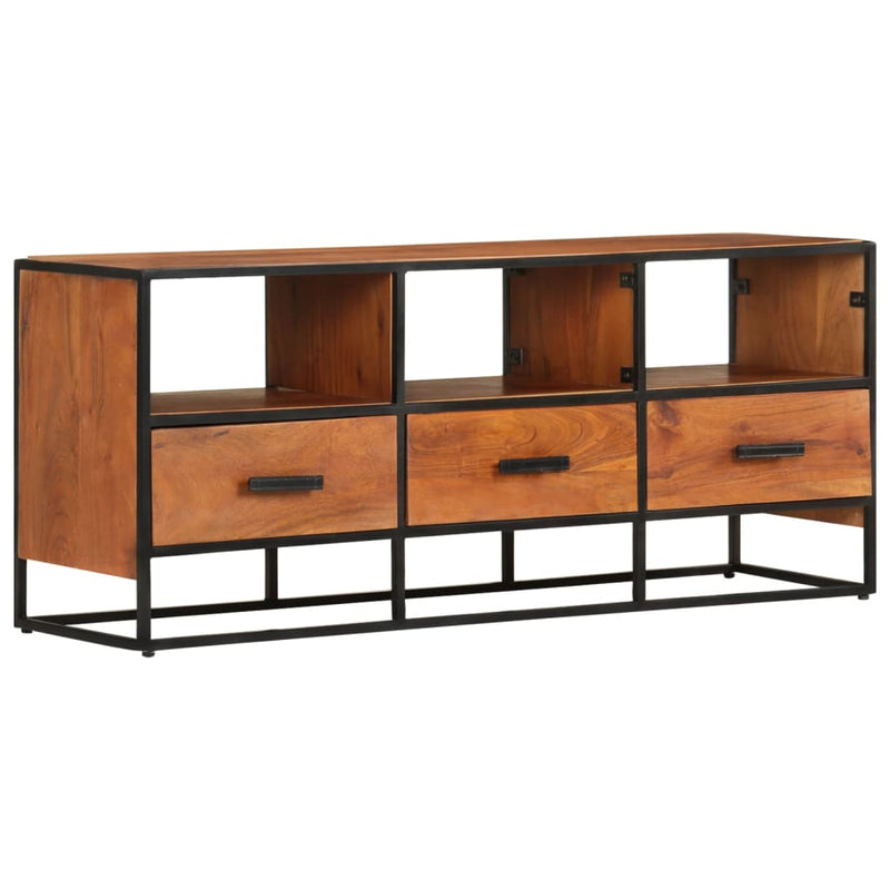 TV Cabinet 110x30x45 cm Solid Acacia Wood