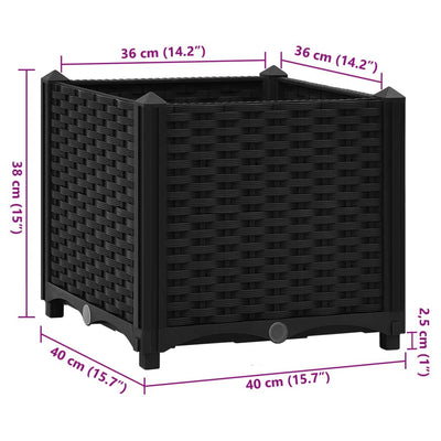 Raised Bed 40x40x38 cm Polypropylene